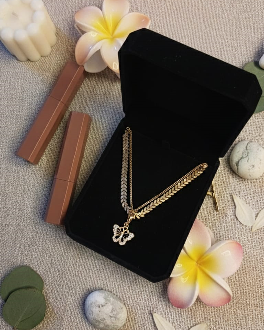 Butterfly Pendant Necklace.