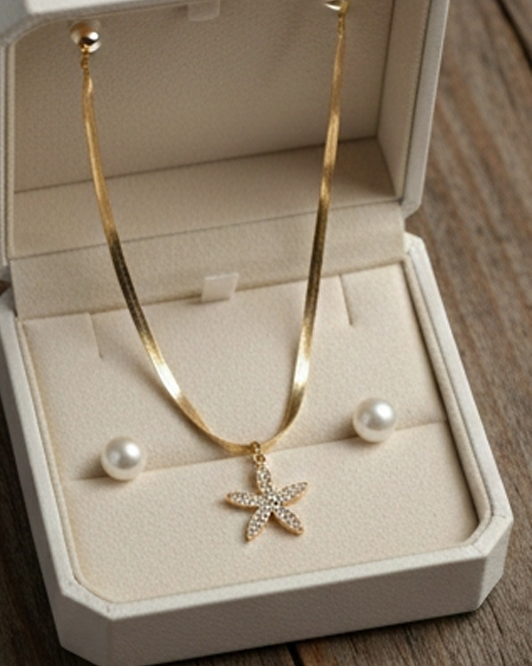 Sparkling Starfish Jewelry Set